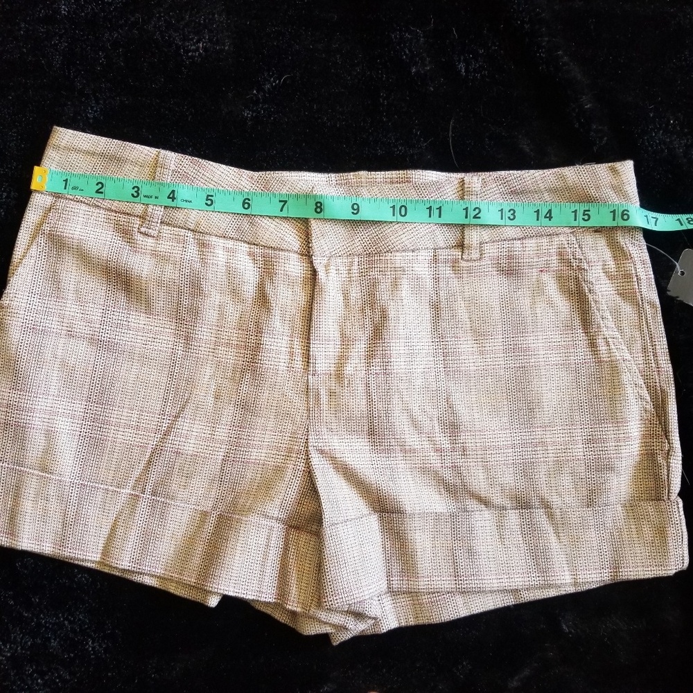 Rampage shorts | plaid print | cuffed shorts | - Picture 2 of 5